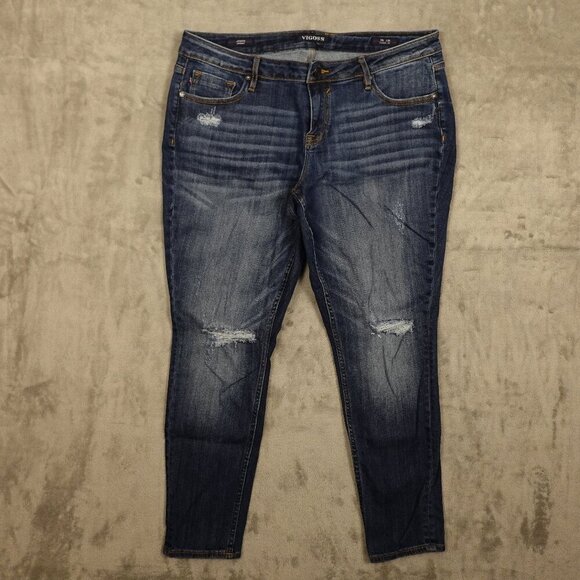 Vigoss jeans jagger skinny women's 16 blue denim classic fit - Picture 1 of 12